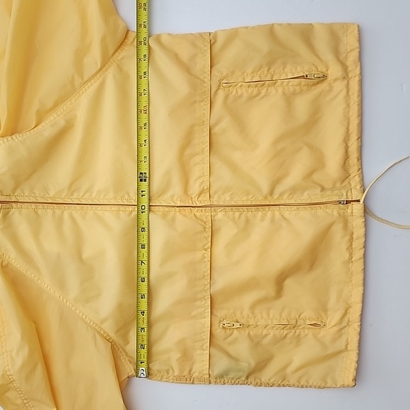 Eddie Bauer Women's Yellow Hooded  Raincoat Mesh Lining Pockets Size Small - Picture 14 of 16